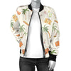 Beach Themed Pattern Print Design 05 Women's Bomber Jacket