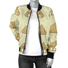 Poop Emoji Pattern Print Design A04 Women's Bomber Jacket