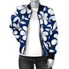 Hibiscus Pattern Print Design HB031 Women Bomber Jacket