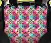 Lotus Boho Pattern Print Design LO02 Rear Dog  Seat Cover