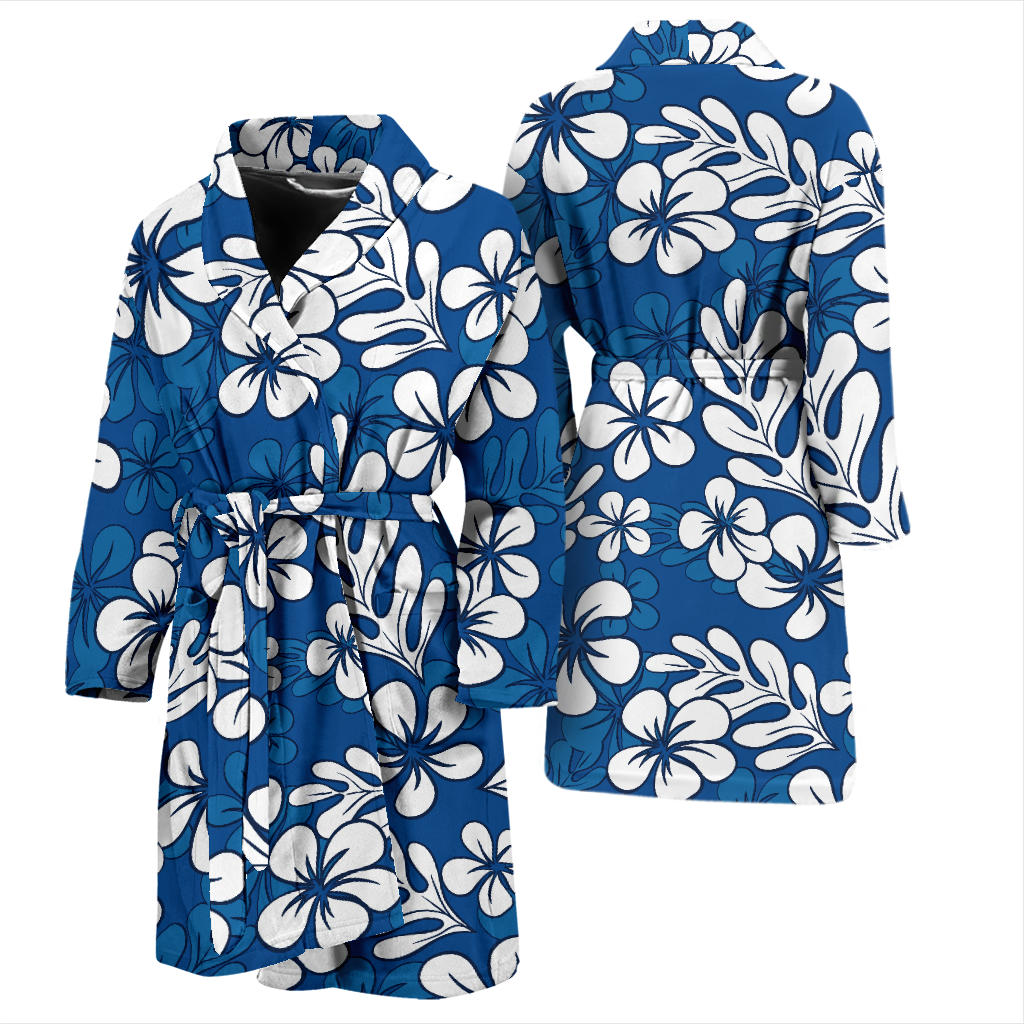 Plumeria Pattern Print Design PM015 Men Bathrobe