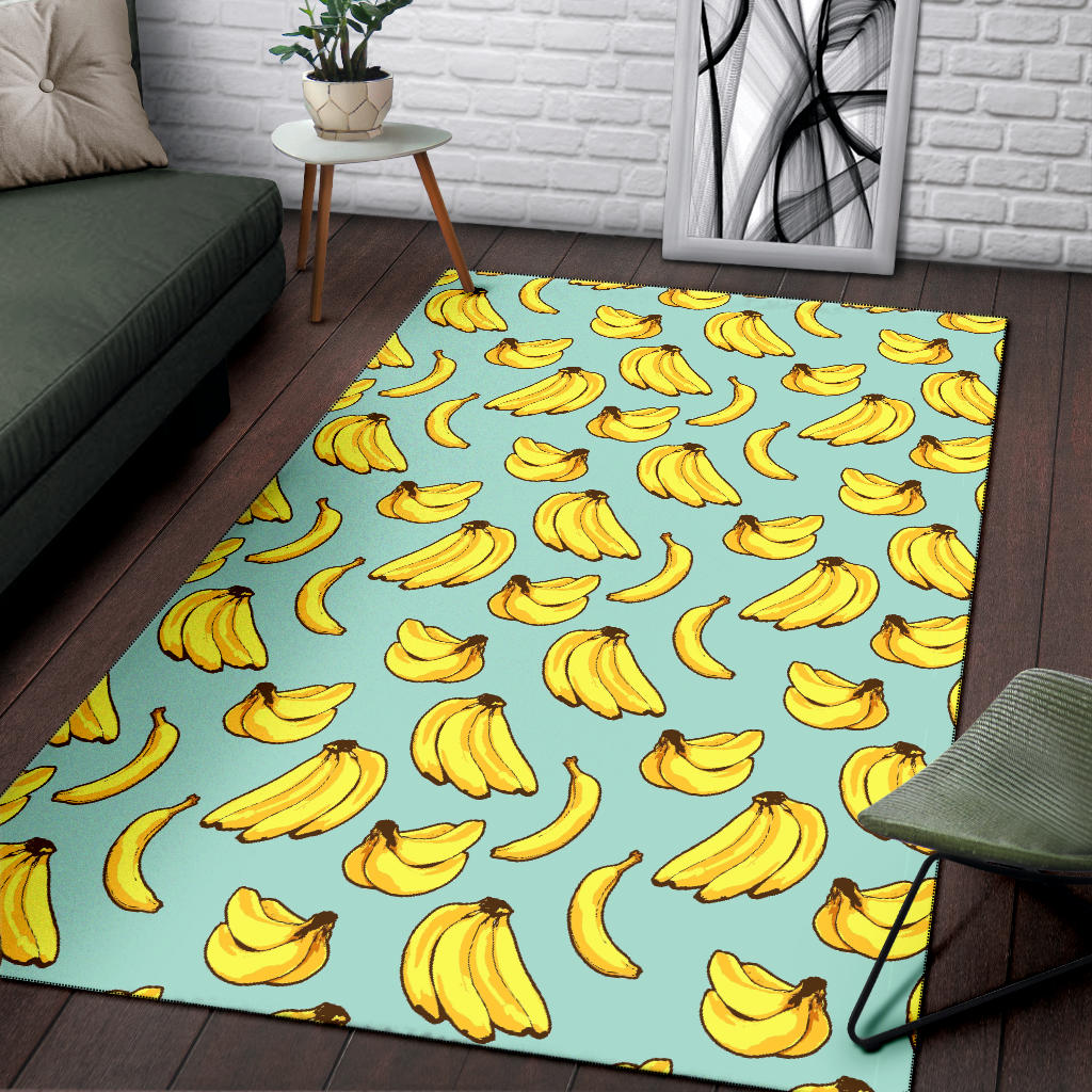 Banana Pattern Print Design BA04 Area Rugs