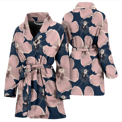 Plumeria Pattern Print Design PM018 Women Bathrobe