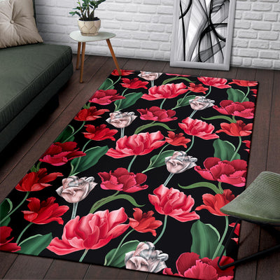 Tulip Pattern Print Design TP08 Area Rugs