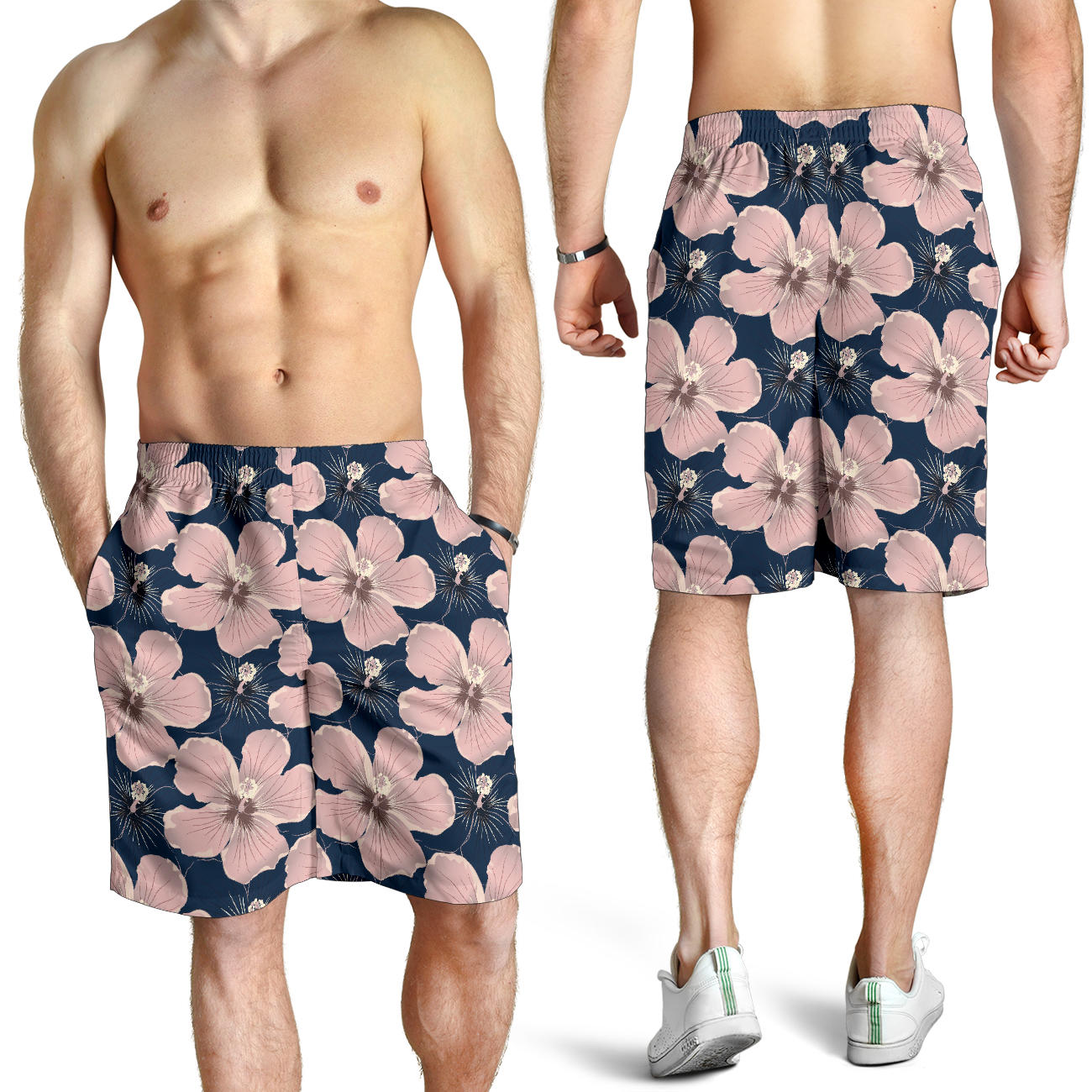 Plumeria Pattern Print Design PM018 Mens Shorts