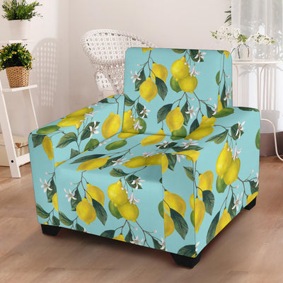 Lemon Pattern Print Design LM05 Armchair Slipcover