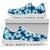 Blue Hibiscus Pattern Print Design HB011 Sneakers White Bottom Shoes