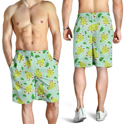 Avocado Pattern Print Design AC011 Mens Shorts