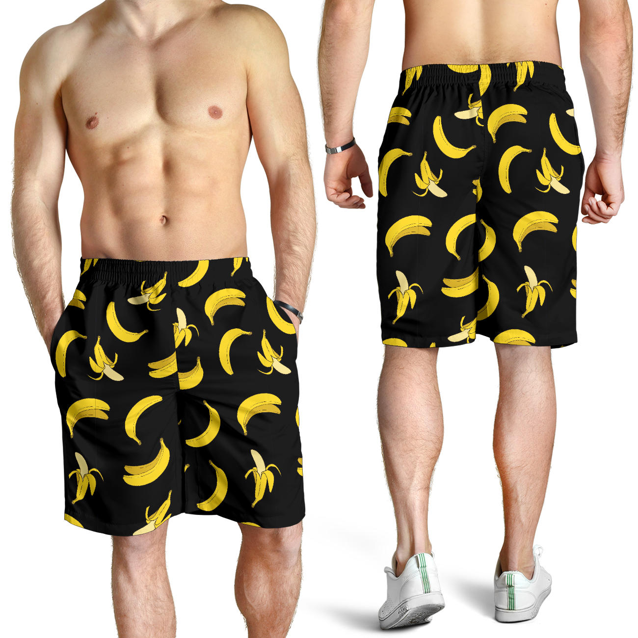 Banana Pattern Print Design BA05 Mens Shorts