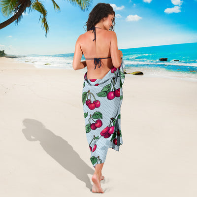 Cherry Pattern Print Design CH01 Sarong Pareo Wrap