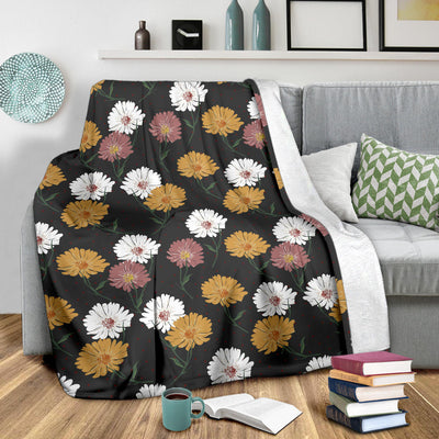 Daisy Pattern Print Design DS04 Fleece Blanket