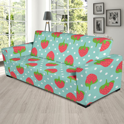 Strawberry Pattern Print Design SB06 Sofa Slipcover