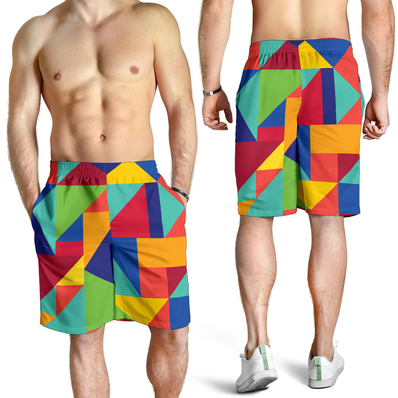 Mosaic Pattern Print Design 01 Mens Shorts