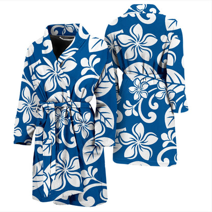 Plumeria Pattern Print Design PM013 Men Bathrobe