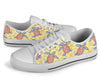 Sea Turtle Pattern Print Design T06 White Bottom Low Top Shoes