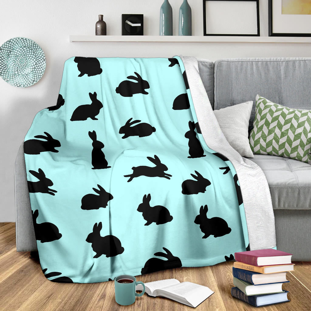 Rabbit Pattern Print Design RB010 Fleece Blanket
