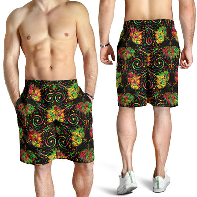 lotus Boho Pattern Print Design LO09 Mens Shorts