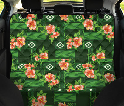 Hibiscus Pattern Print Design HB05 Rear Dog  Seat Cover