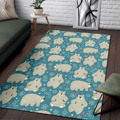 Bear Pattern Print Design BE04 Area Rugs