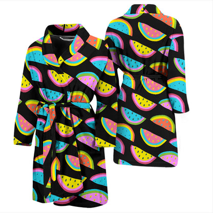 Watermelon Pattern Print Design WM08 Men Bathrobe