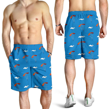 Skydiving Pattern Print Design 02 Mens Shorts