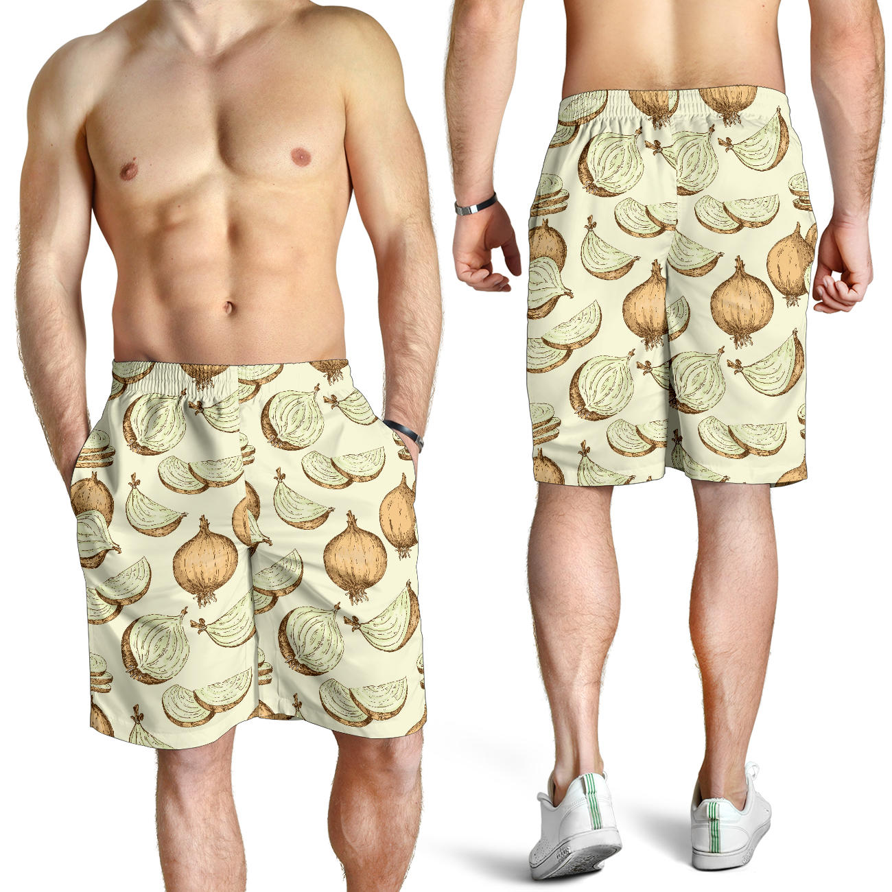 Onion Pattern Print Design A02 Mens Shorts