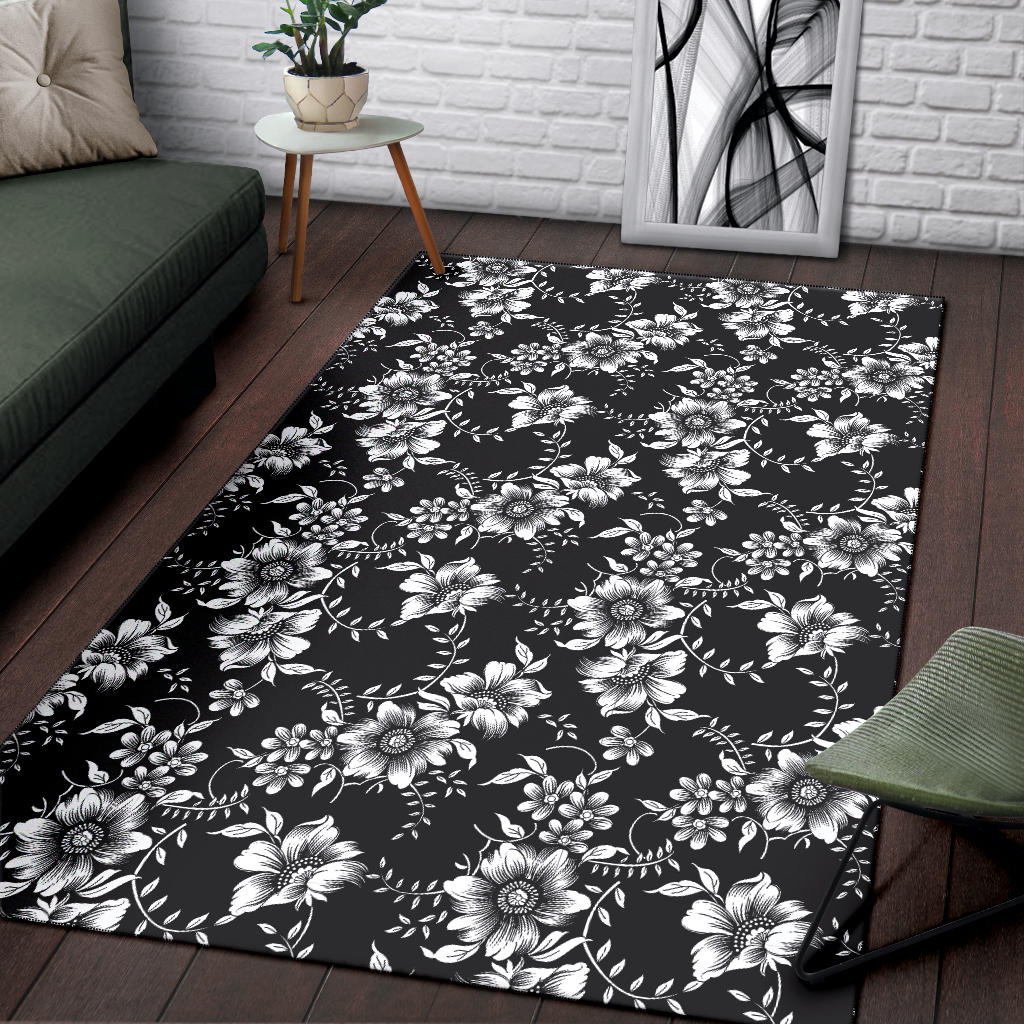 Gerberas Pattern Print Design GB02 Area Rugs