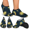 Gold Sun Moon Face  Aqua Water Shoes