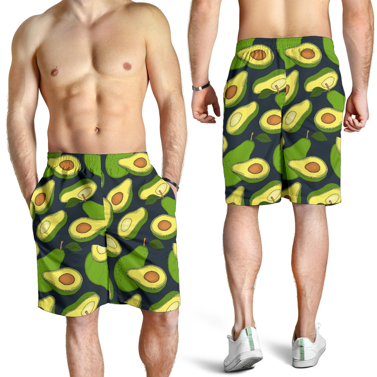 Avocado Pattern Print Design AC013 Mens Shorts
