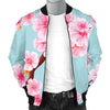 Cherry Blossom Pattern Print Design CB04 Men Bomber Jacket