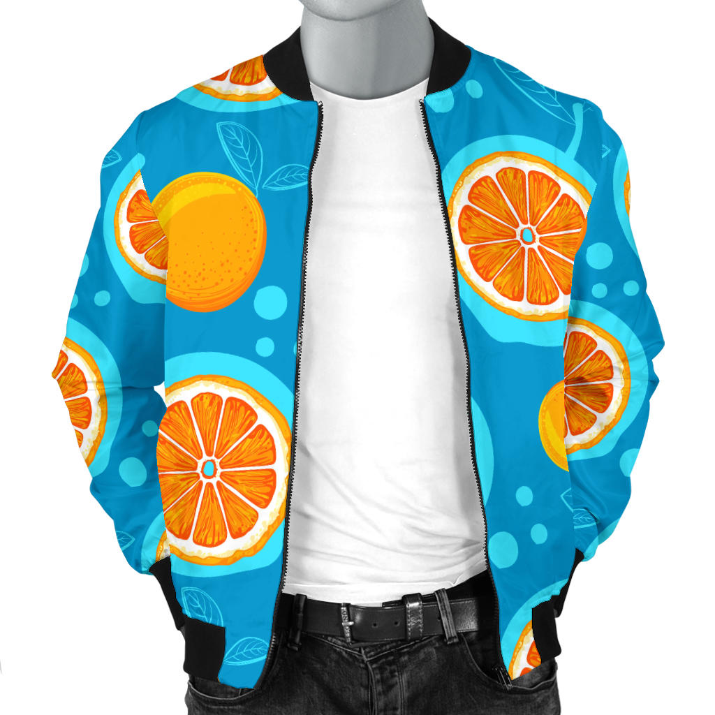 Grapefruit Pattern Print Design GF03 Men Bomber Jacket