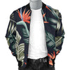 Bird Of Paradise Pattern Print Design BOP02 Men Bomber Jacket