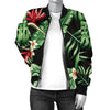 Bird Of Paradise Pattern Print Design BOP05 Women Bomber Jacket