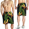 Bird Of Paradise Pattern Print Design BOP012 Mens Shorts