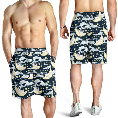 Rabbit Sleeping Pattern Print Design RB08 Mens Shorts