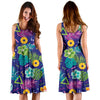 Hawaiian Themed Pattern Print Design H014 Midi Dress