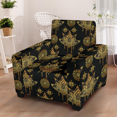 lotus Boho Pattern Print Design LO03 Armchair Slipcover