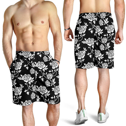 Rose Pattern Print Design RO013 Mens Shorts