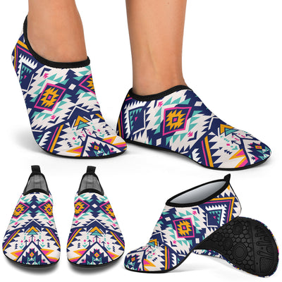 Tribal Aztec native american Aqua Water Shoes