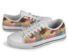 Cupcake Pattern Print Design CP01 White Bottom Low Top Shoes