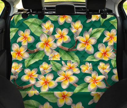 Plumeria Pattern Print Design PM07 Rear Dog  Seat Cover