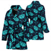 Carnations Pattern Print Design CN06 Women Bathrobe