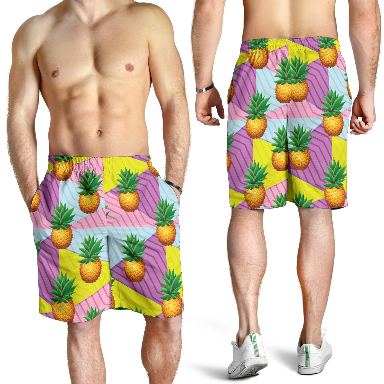 Pineapple Pattern Print Design PP05 Mens Shorts