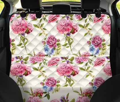 Carnations Pattern Print Design CN02 Rear Dog  Seat Cover