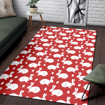 Rabbit Pattern Print Design RB017 Area Rugs