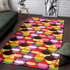 Cupcake Pattern Print Design CP02 Area Rugs