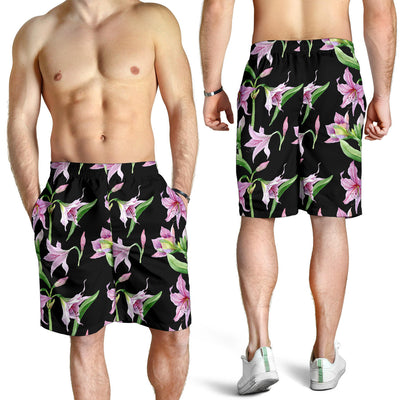 Amaryllis Pattern Print Design AL08 Mens Shorts