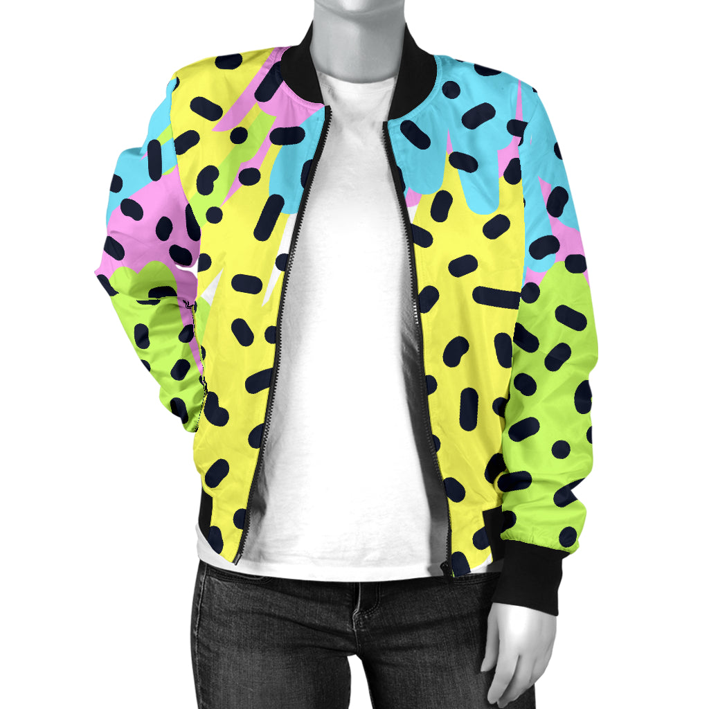 90s Pattern Print Design 2 Women's Bomber Jacket