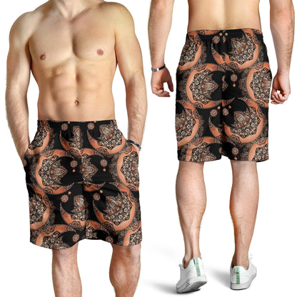 Sun Moon Mandala Mens Shorts
