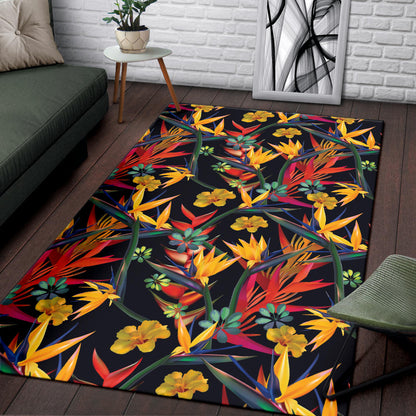 Bird Of Paradise Pattern Print Design BOP016 Area Rugs
